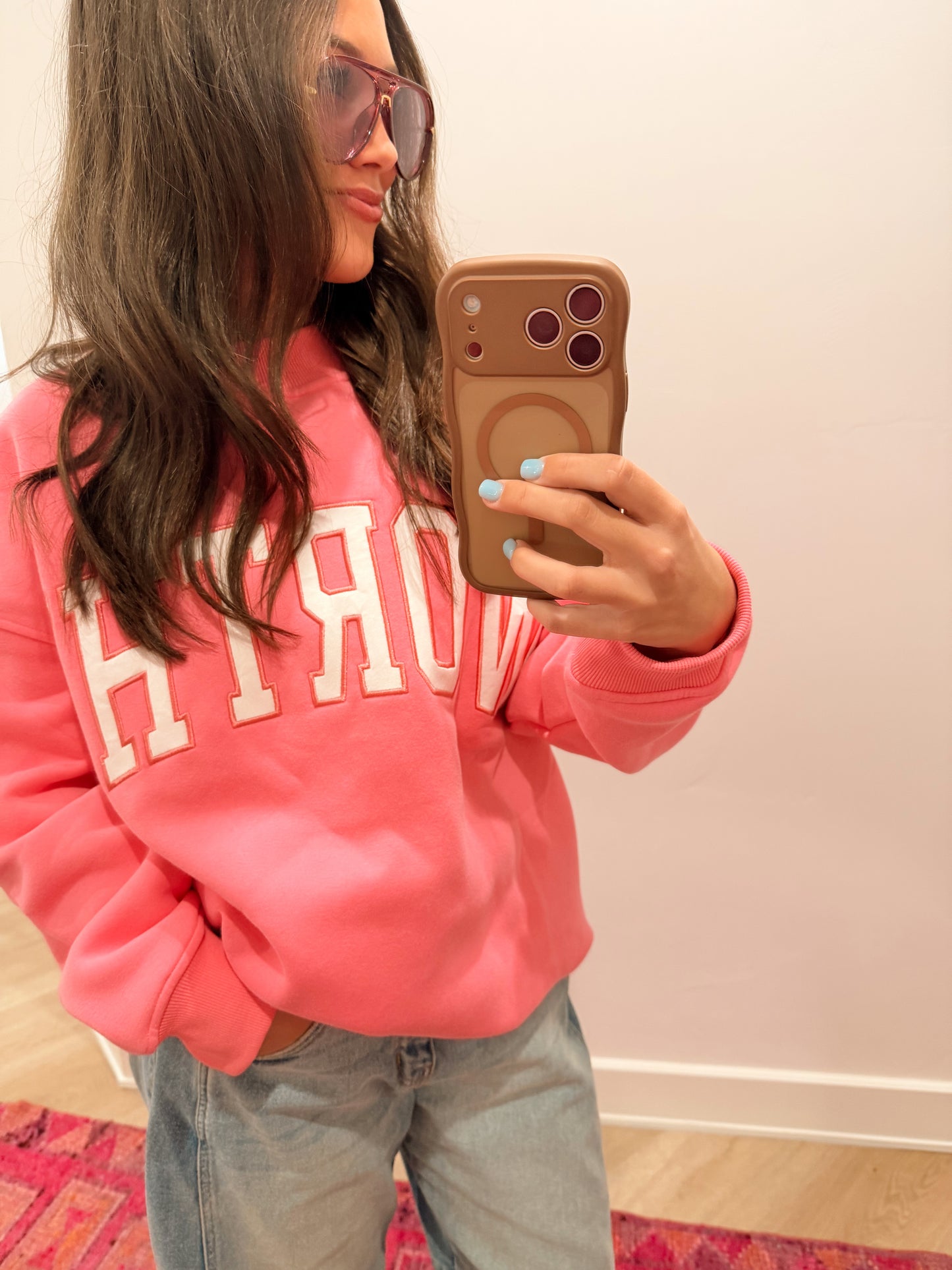 Neon Pink Worthy Mock