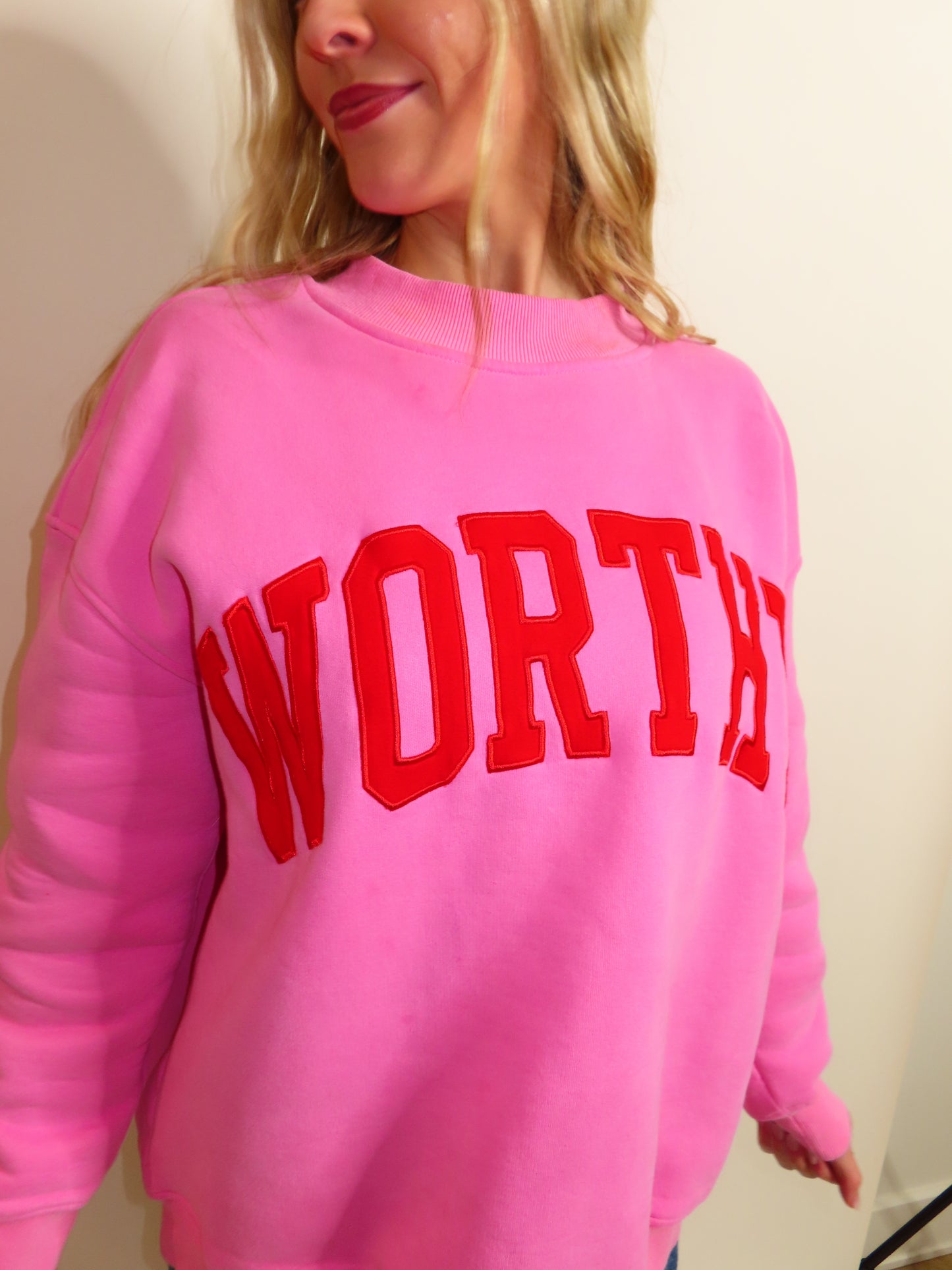 Pink & Red Worthy Mock