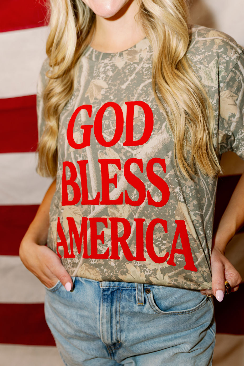God Bless America Camo T-Shirt