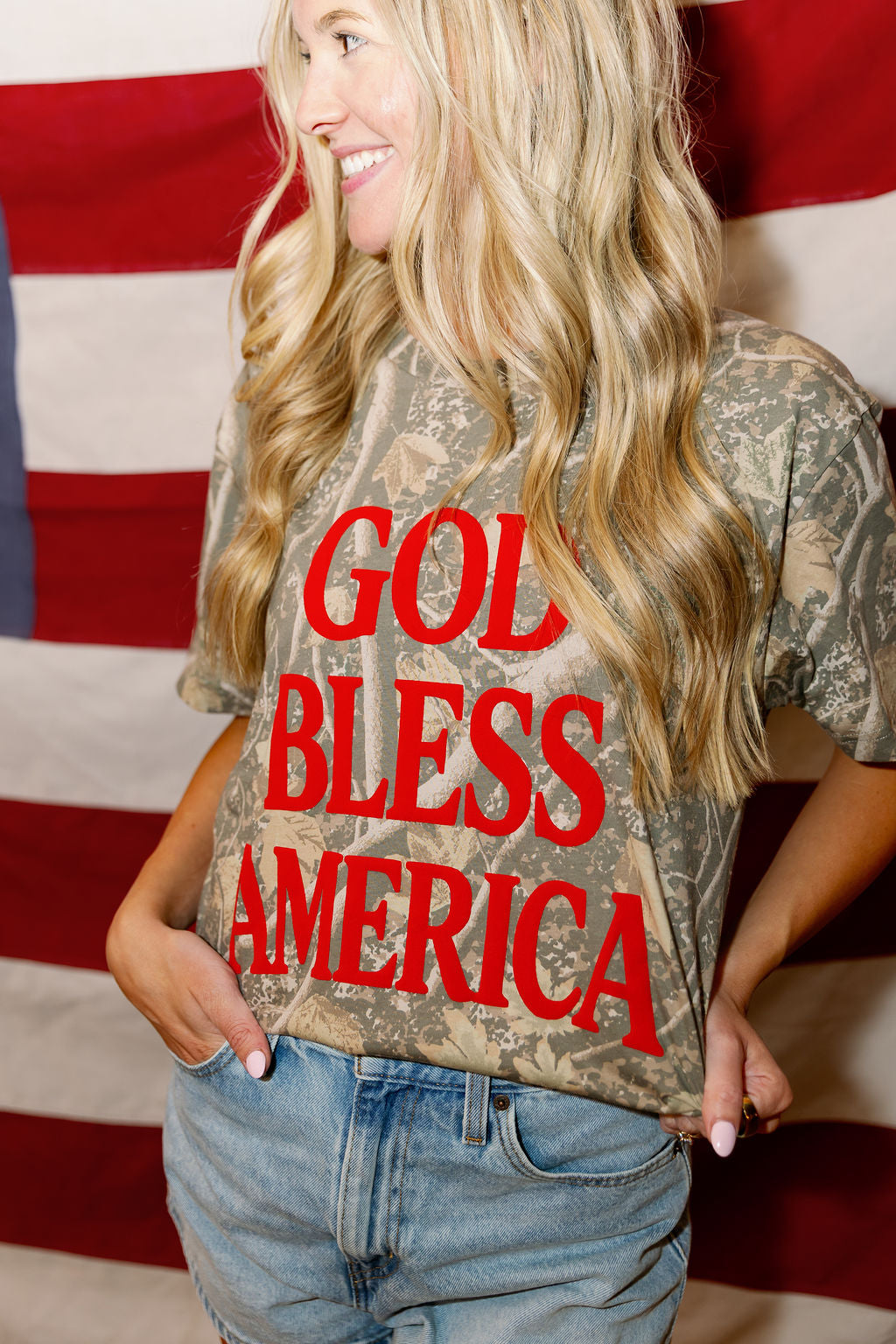 God Bless America Camo T-Shirt