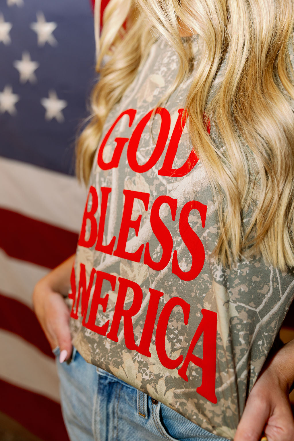 God Bless America Camo T-Shirt