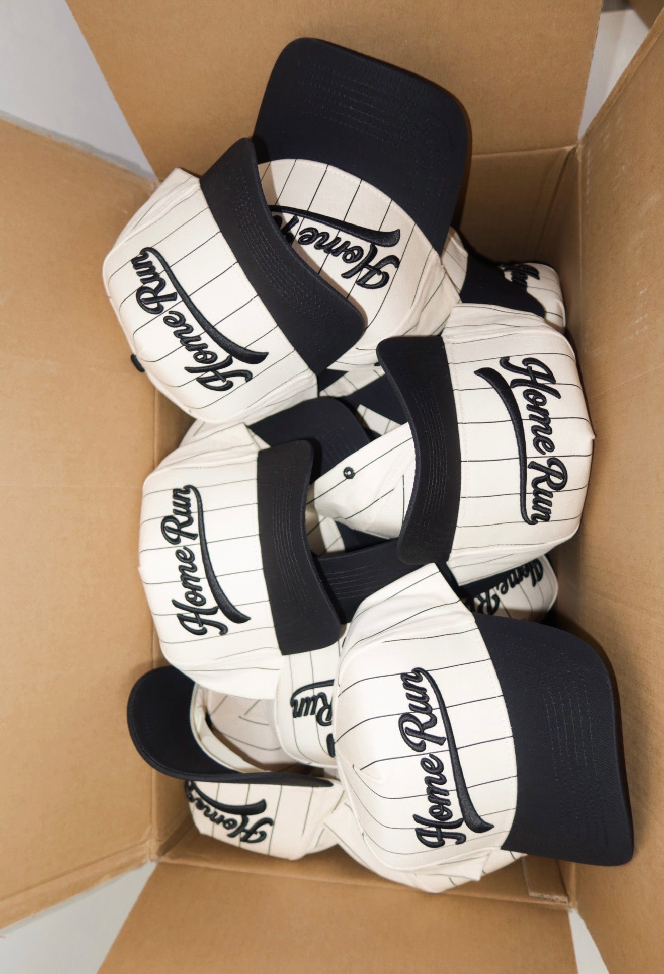 Home Run Black Pinstripe Cap
