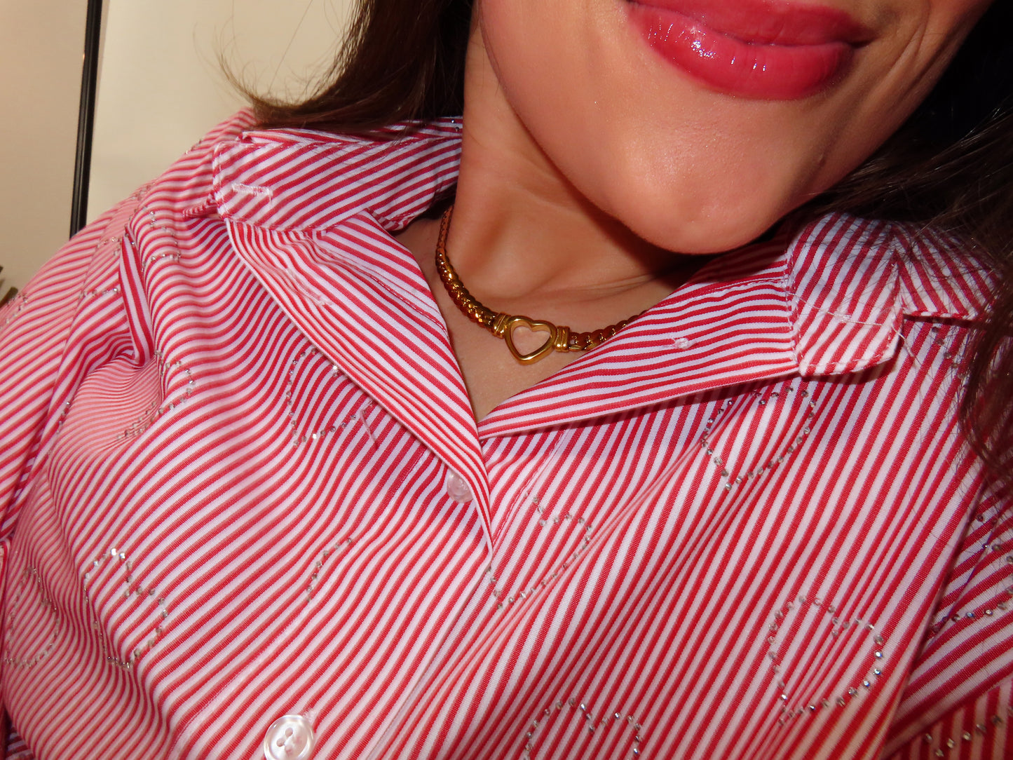 Gold Heart Chain Necklace *** pre order