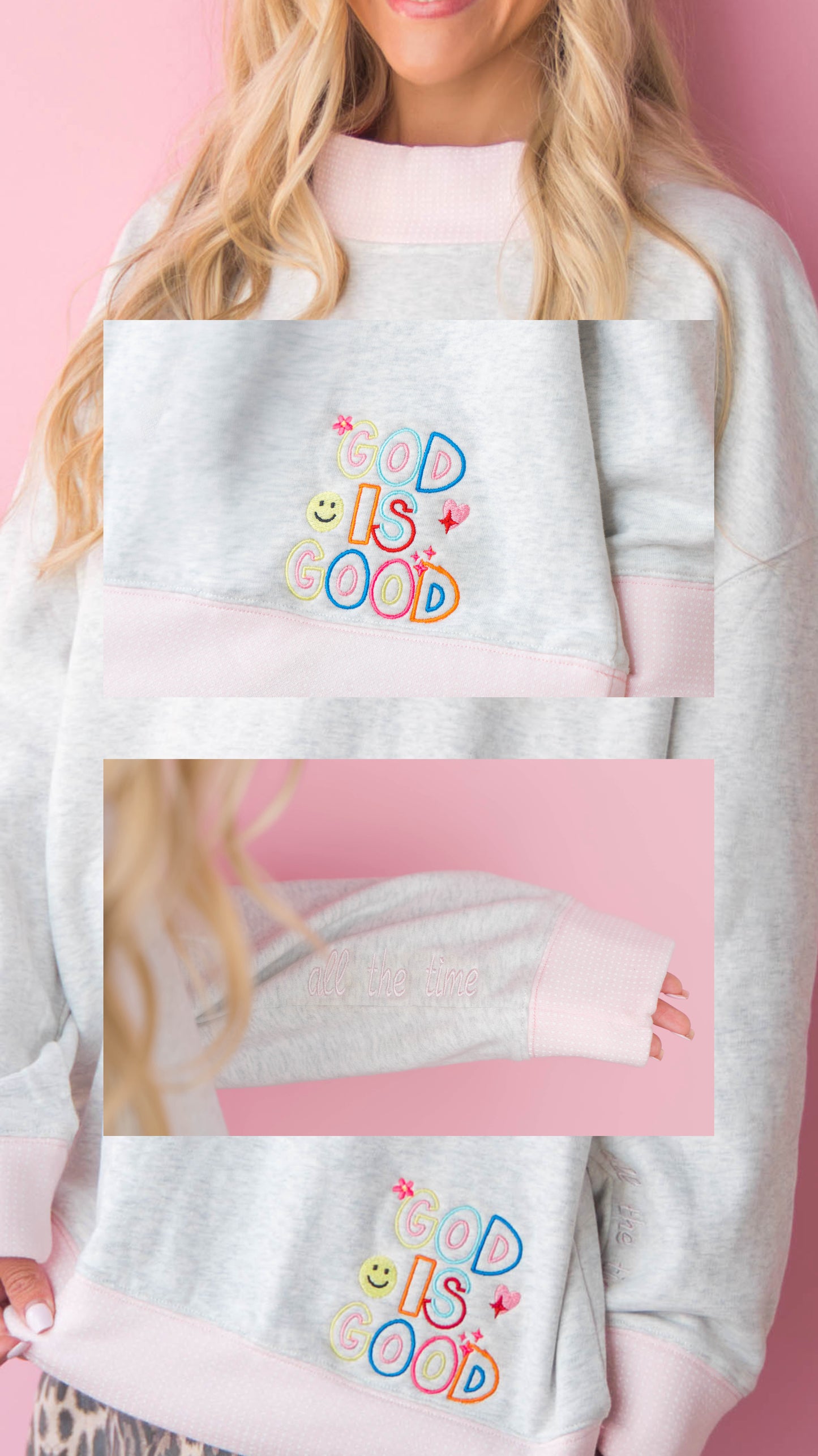 God is Good mock neck
