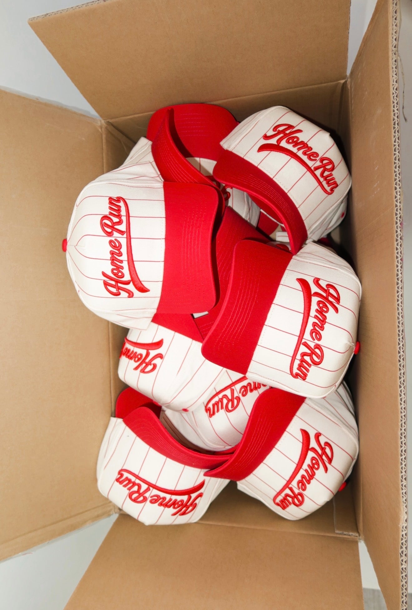 Home Run Red Pinstripe Cap