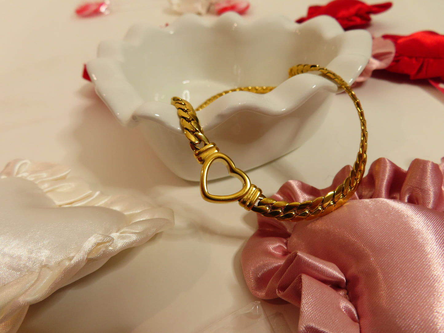 Gold Heart Chain Necklace *** pre order