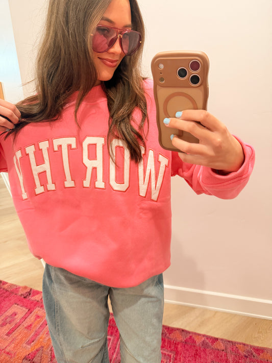 Neon Pink Worthy Mock