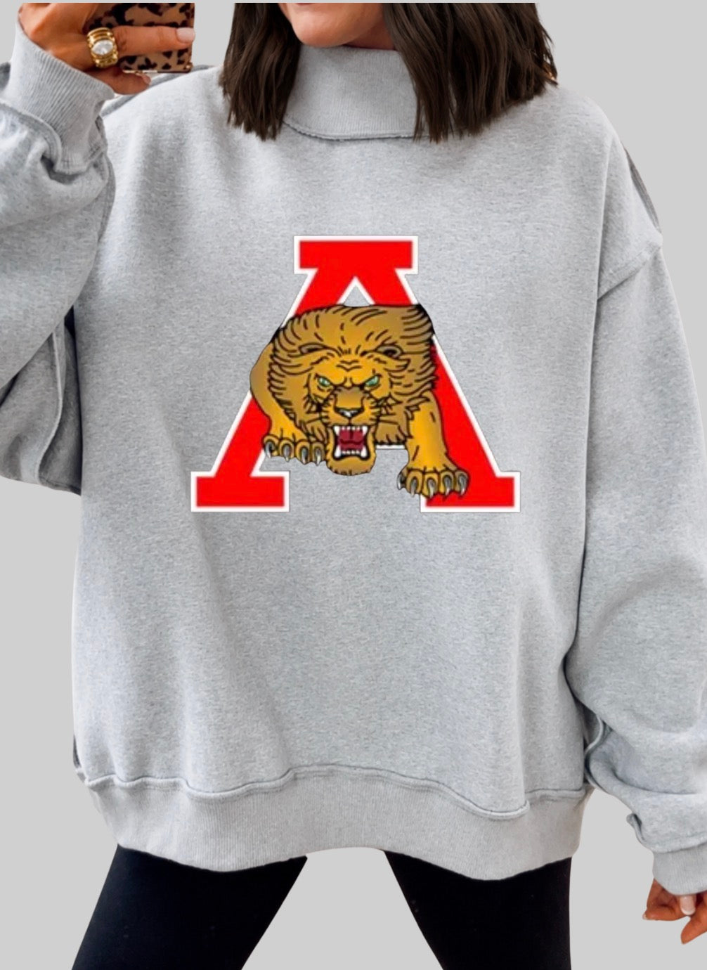 Albany lions REVERSIBLE mock-neck