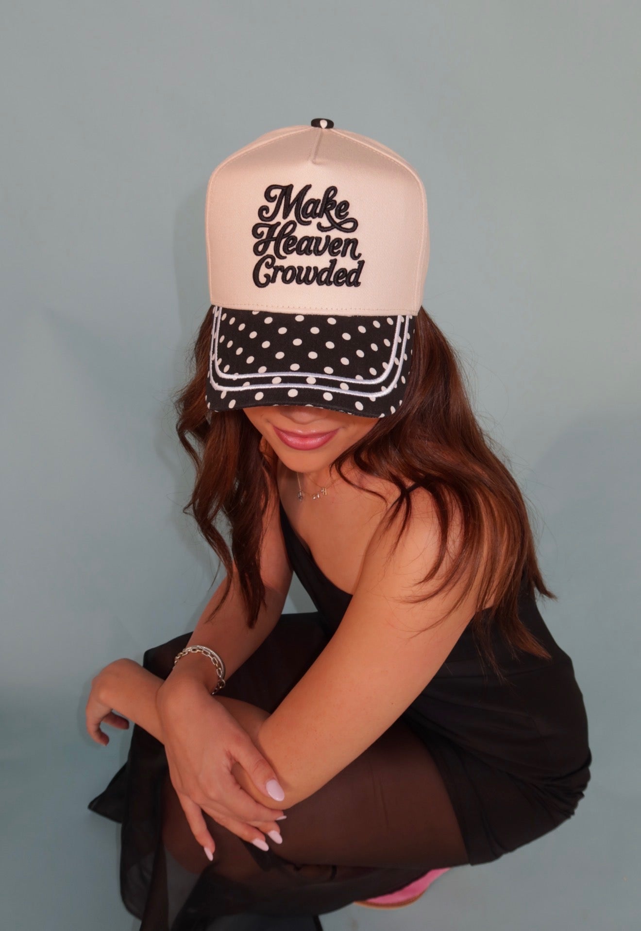 Make Heaven Crowded Polka Dot Hat