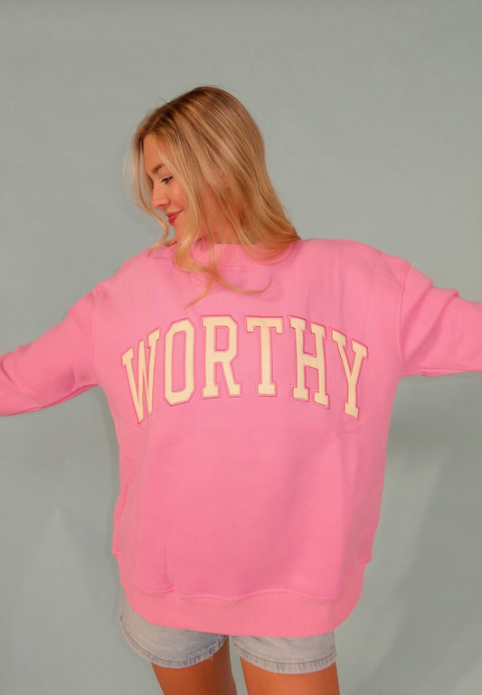 Pink and Yellow Worthy Mock Neck