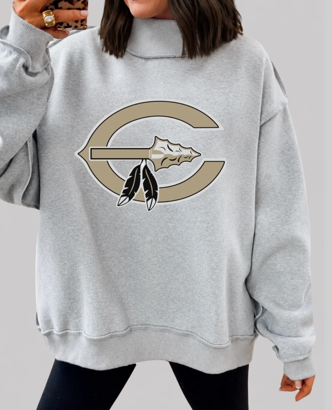Comanche REVERSIBLE mock-neck