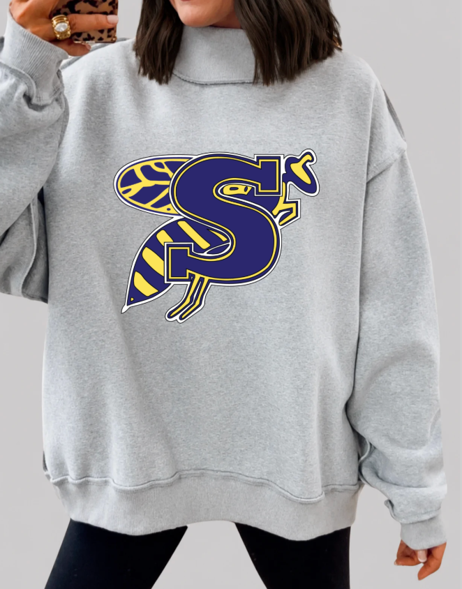 Stephenville REVERSIBLE mock-neck