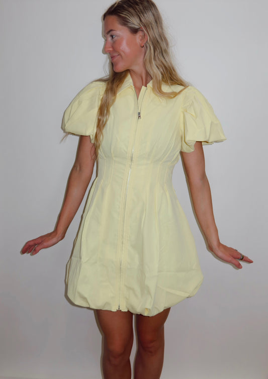 Yellow Bubble Dress